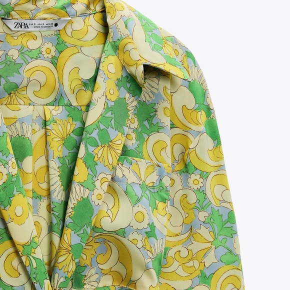 Zara Printed Wrap Dress - Picture 3 of 3